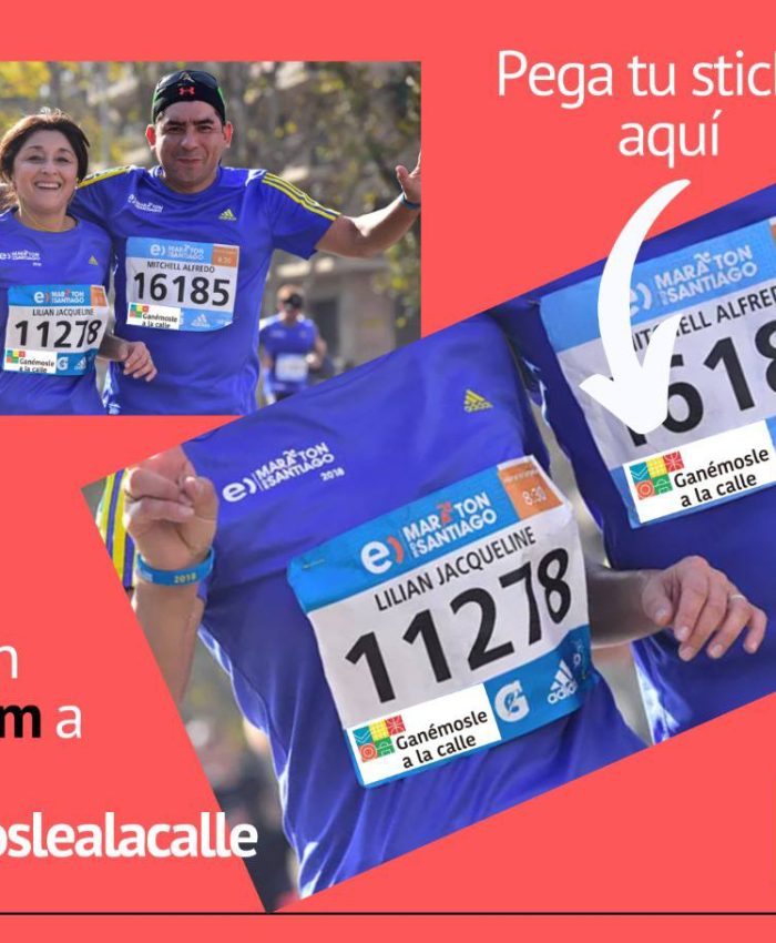 GANÉMOSLE A LA CALLE PRESENTE EN LA MARATÓN DE SANTIAGO